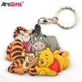 Custom Made Günstige Günstige Novetly Rubber Soft Pvc Tiger Keychain